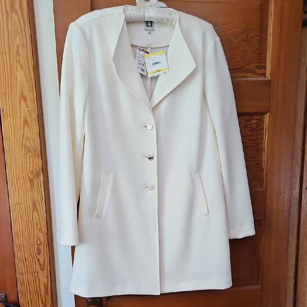 Anne Klein Cream Trench Coat